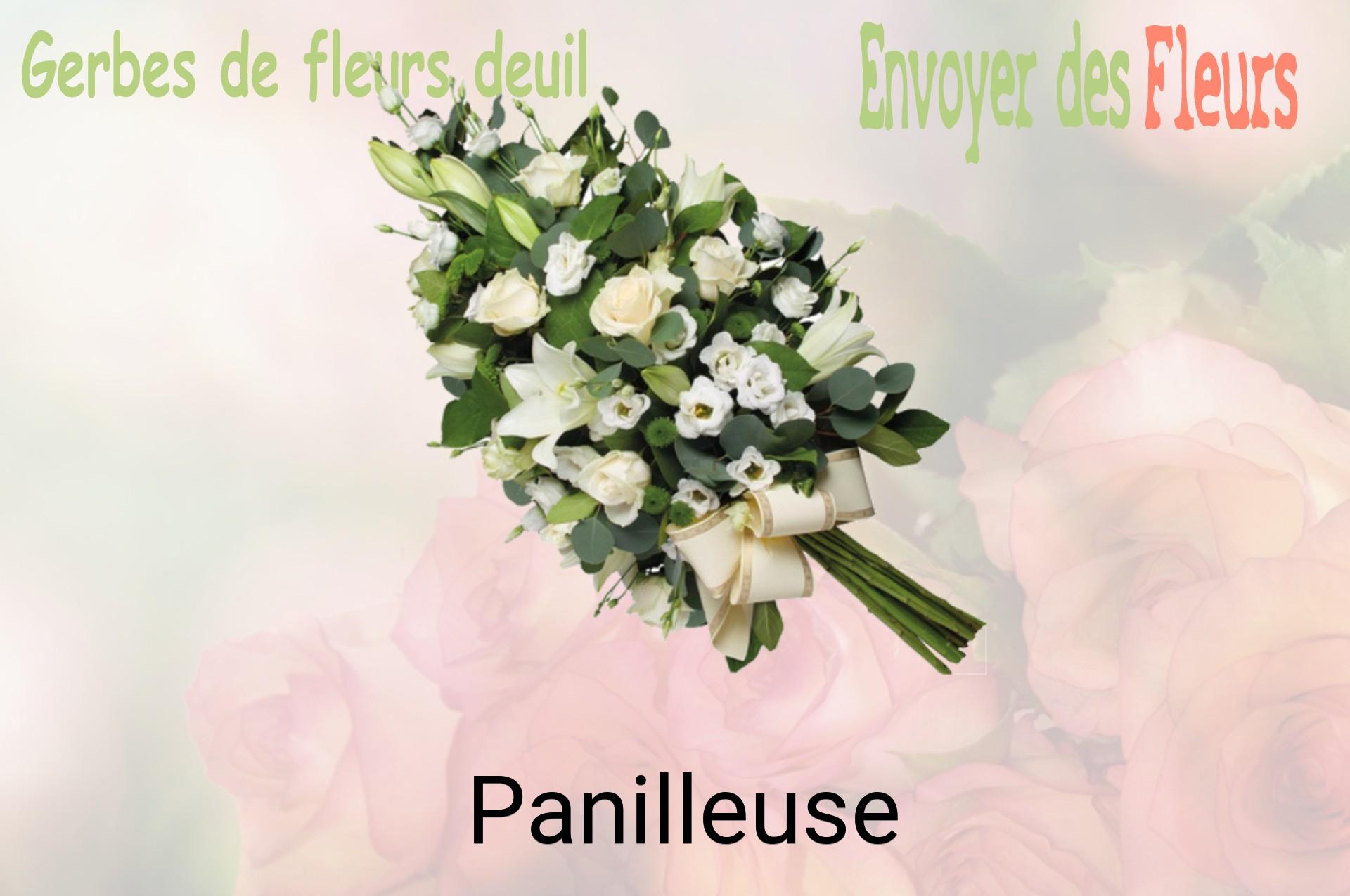 Gerbe de fleurs de deuil livrée à Panilleuse